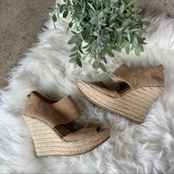 Jimmy Choo Shoes - Jimmy Choo Tan Suede Sandal Wedges